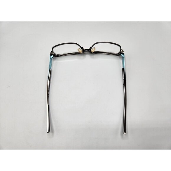 Orgreen Parker 82 57-15 Eyeglasses Frames Only Teal Black White Striped Japan - Picture 10 of 13